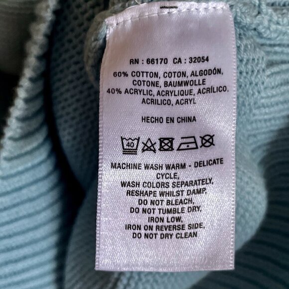 Anthropologie Blue Heart Sweater, Size Medium - Picture 9 of 12